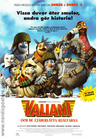 Valiant 2005 poster Ewan McGregor Gary Chapman Fåglar Animerat