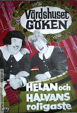 Värdshuset Göken 1933 poster Laurel and Hardy Helan och Halvan