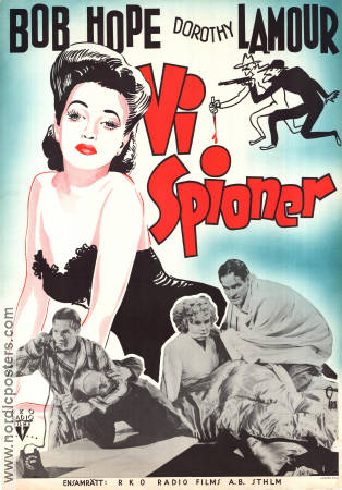 Vi spioner 1943 poster Bob Hope Dorothy Lamour David Butler