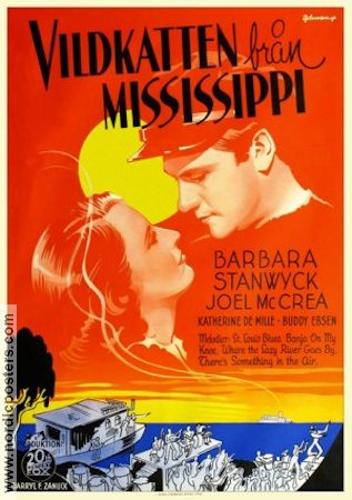 Vildkatten från Mississippi 1936 poster Barbara Stanwyck Joel McCrea