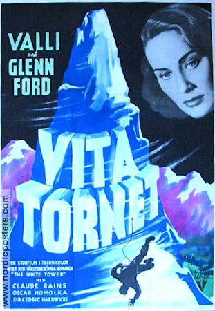 Vita tornet 1950 poster Glenn Ford Alida Valli Claude Rains Berg