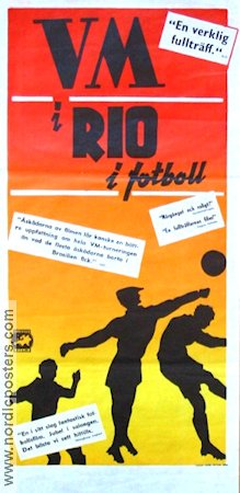 VM i Rio i fotboll 1950 poster Fotboll