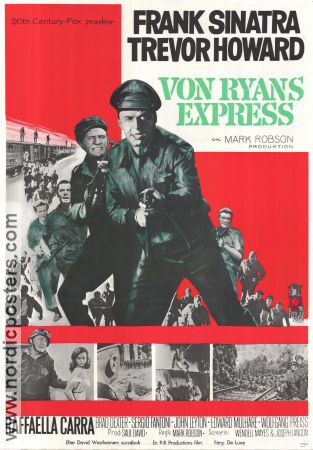 Von Ryan´s Express 1965 poster Frank Sinatra Trevor Howard Raffaella Carra Mark Robson Tåg Krig
