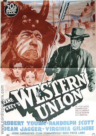 Western Union 1941 poster Robert Young Randolph Scott Dean Jagger Fritz Lang
