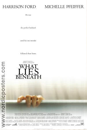 What Lies Beneath 2000 poster Harrison Ford Michelle Pfeiffer Robert Zemeckis