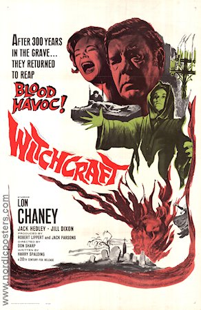 Witchcraft 1964 poster Lon Chaney Jr
