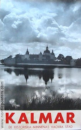 Kalmar de historiska minnenas vackra stad 1944 affisch Resor