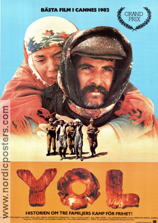Yol 1982 poster Tarik Akan Serif Sezer Yilmaz Güney Filmen från: Türkiye