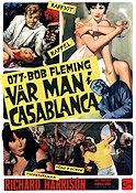 077 Bob Fleming Vår man i Casablanca 1966 poster Richard Harrison Susy Andersen Wandisa Guida Antonio Margheriti