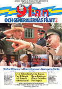 91:an och generalernas fnatt 1977 poster Staffan Götestam Sten Ardenstam Bonzo Jonsson Ove Kant Från serier Filmbolag: Semic Film