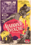 Aladdins äventyr 1945 poster Evelyn Keyes Phil Silvers Adele Jergens Cornel Wilde Alfred E Green Äventyr matinée