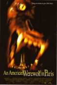 An American Werewolf in Paris 1997 poster Tom Everett Scott Julie Delpy Anthony Waller