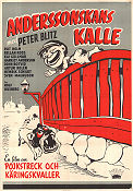 Anderssonskans Kalle 1950 poster Peter Blitz Rut Holm Kai Gullmar Harriet Andersson Rolf Husberg Hitta mer: Stockholm Hundar Barn