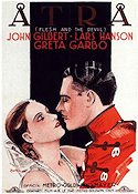Åtrå 1926 poster Greta Garbo John Gilbert Lars Hanson