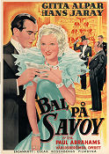 Bal på Savoy 1935 poster Gitta Alpar Hans Jaray