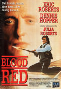 Blood Red 1989 poster Eric Roberts Giancarlo Giannini Dennis Hopper Peter Masterson