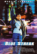 Blue Streak 1999 poster Martin Lawrence Luke Wilson Peter Greene Les Mayfield Poliser
