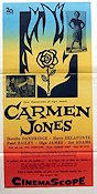 Carmen Jones 1955 poster Harry Belafonte Dorothy Dandridge Oscar Hammerstein Otto Preminger Musikaler Black Cast
