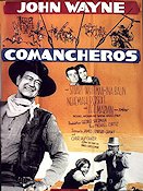 The Comancheros 1961 poster John Wayne Stuart Whitman Lee Marvin Michael Curtiz