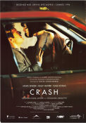 Crash 1996 poster James Spader Holly Hunter Elias Koteas David Cronenberg Bilar och racing