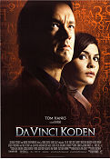 Da Vinci-koden 2006 poster Tom Hanks Audrey Tautou Jean Reno Ron Howard