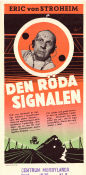 Den röda signalen 1949 poster Erich von Stroheim Denise Vernac Frank Villard Ernst Neubach Film Noir