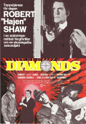 Diamonds 1975 poster Robert Shaw Richard Roundtree Barbara Hershey Menahem Golan