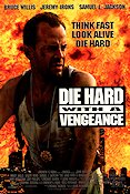 Die Hard with a Vengeance 1995 poster Bruce Willis Jeremy Irons Samuel L Jackson John McTiernan