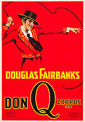 Don Q Zorros son 1925 poster Douglas Fairbanks Mary Astor Donald Crisp