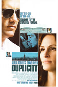 Duplicity 2009 poster Julia Roberts Clive Owen Tom Wilkinson Tony Gilroy