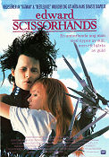 Edward Scissorhands 1990 poster Johnny Depp Winona Ryder Tim Robbins Tim Burton