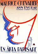 En äkta Parisare 1934 poster Maurice Chevalier Ann Dvorak