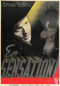 En sensation 1941 poster Joseph Cotten Orson Welles