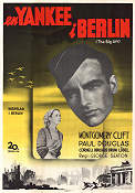En yankee i Berlin 1950 poster Montgomery Clift Paul Douglas George Seaton