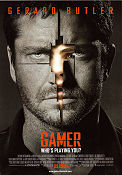 Gamer 2009 poster Gerard Butler Michael C Hall Ludacris Mark Neveldine