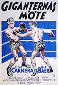 Giganternas möte 1938 poster Primo Carnera Boxning