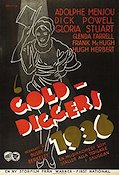 Gold Diggers 1936 1936 poster Adolphe Menjou Busby Berkeley