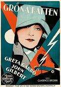 Gröna hatten 1928 poster Greta Garbo John Gilbert Clarence Brown Eric Rohman art