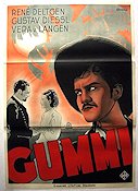 Gummi 1939 poster Rene Deltgen Gustav Diessl Vera von Langen Eric Rohman art