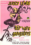 Här vare gangsters 1957 poster Jerry Lewis Martha Hyer Darren McGavin Don McGuire