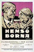 Hemsöborna 1919 poster Carl Barcklind Text: August Strindberg