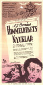 Himmelrikets nycklar 1944 poster Gregory Peck Thomas Mitchell Vincent Price John M Stahl