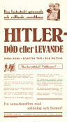 Hitler död eller levande 1942 poster Ward Bond Dorothy Tree Warren Hymer Nick Grinde Hitta mer: Nazi