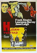 Hjärntvättad 1963 poster Frank Sinatra Janet Leigh John Frankenheimer Film Noir Politik