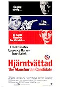 Hjärntvättad 1963 poster Frank Sinatra Janet Leigh John Frankenheimer Film Noir Politik