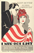 I nöd och lust 1919 poster Gloria Swanson Elliott Dexter Tom Forman Cecil B DeMille