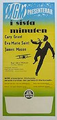 I sista minuten 1959 poster Cary Grant Eva Marie Saint James Mason Alfred Hitchcock