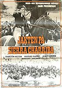 Jakten på Sierra Charriba 1965 poster Charlton Heston Senta Berger Sam Peckinpah