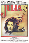 Julia 1977 poster Jane Fonda Vanessa Redgrave Jason Robards Fred Zinnemann