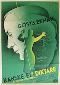 Kanske en diktare 1933 poster Gösta Ekman Affischkonstnär: Olle Svanlund Art Deco